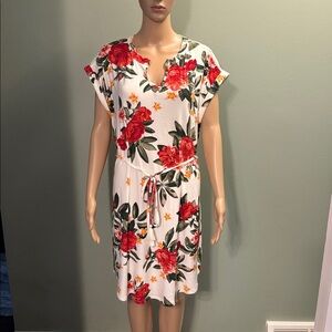 Hawaiian Floral Print dress size 1X